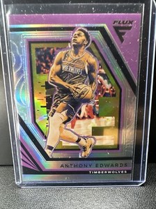 2022 PANINI FLUX ANTHONY EDWARDS SILVER PRIZM #94 MINNESOTA TIMBERWOLVES