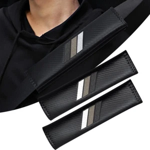 Pair Car Seat Belt Pads Shoulder Strap Pad Protector Cover For Auto Accessories - Picture 1 of 11