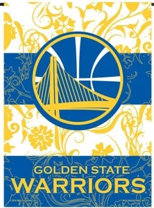 Golden State Warriors 13 x 18 Inch Double Sided Knitted Polyester Garden Flag - Picture 1 of 1