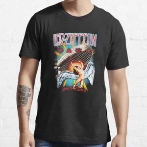 Led Zeppelin Swan Song Vintage Rock Band Music Unisex T-shirt S-5XL Multicolor - Picture 1 of 3