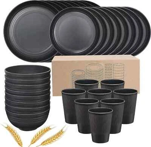 Plates and Bowls Sets for 8 32-Piece Kitchen Dinnerware Set for 8 Tablew - Picture 1 of 9