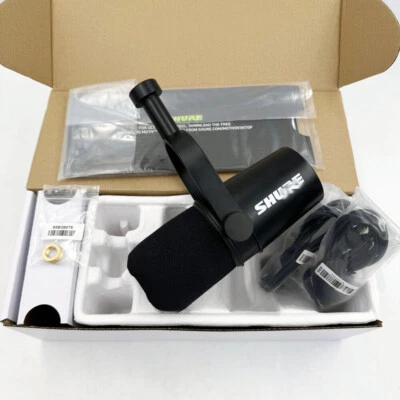 NEW Shure MV7 Cardioid Dynamic Vocal / Broadcast Microphone USB & XLR Outputs - Image 1 of 4