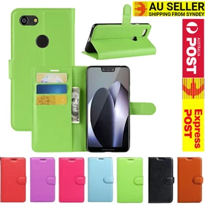 Premium Leather Magnetic Flip Wallet Cards Case Cover for Google Pixel 2 XL 2XL - Picture 1 of 58