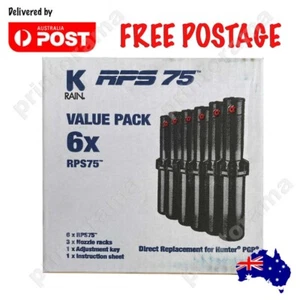 K-Rain 20mm RPS75 Pop Up Gear Drive Sprinkler Fitted With No. 3 Nozzle - 6 Pack - Picture 1 of 6