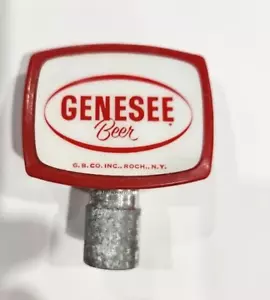 Vintage Genesee Beer Tap Handle (red/white) - Picture 1 of 2