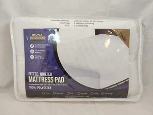 Utopia Bedding Quilted Fitted Mattress Pad (Twin) - Picture 1 of 5