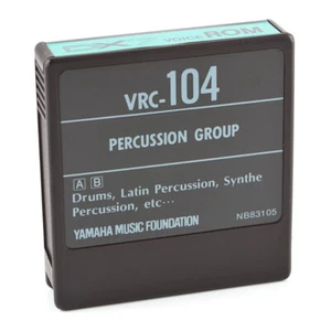 Cartucho ROM grupo de percusión Yamaha DX7 VRC-104 PROBADO COMO NUEVO - Imagen 1 de 3