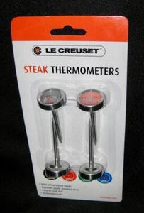 NEW ~ Set of 4 LE CREUSET STEAK THERMOMETERS ~ Perfect for Grilling! - Picture 1 of 1