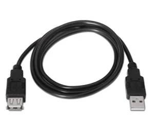 USB 2.0 Verlängerung 3 Meter USB Kabel - USB 2.0 A Stecker auf USB 2.0 A Buchse - Bild 1 von 2