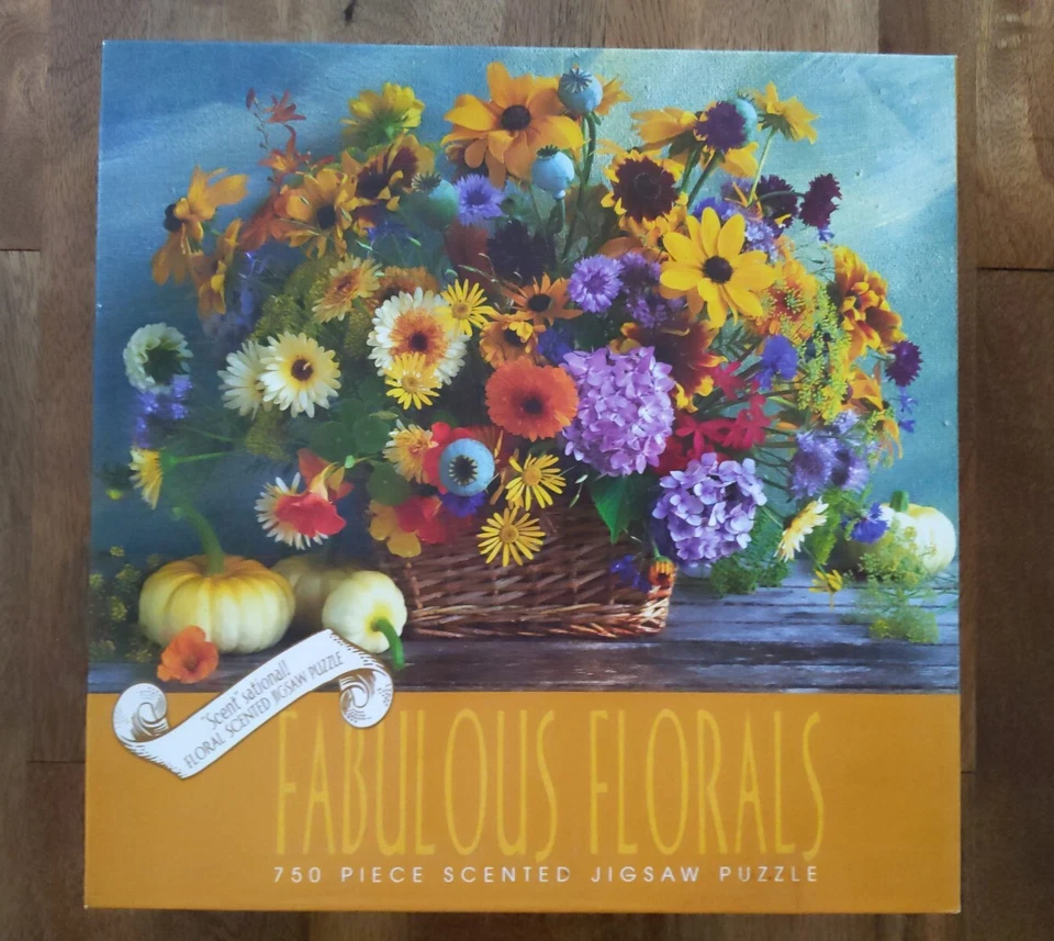 Vintage Sealed Fabulous Florals Jigsaw Puzzle 750 Piece Ceaco Scented New 2942 - Image 1 of 4