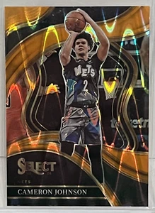 2023-24 Panini Select Cameron Johnson Orange Ice Courtside 212 New Jersey Nets - Bild 1 von 2