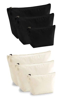 Westford Mill EarthAware® Organic Cotton Canvas Accessory Bag Pouch with Zip - Image 1 of 2