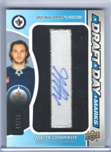 2024-25 Upper Deck SP Spiel - gebraucht NIKITA CHIBRIKOV Draft Day Marks "I" RC /35 - Bild 1 von 2
