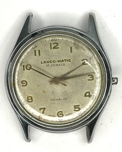 RARO MOVIMIENTO LANCO-MATIC 1232 MARTILLOS AUTOMATICO EJE DE VOLANTE BUENO - Picture 1 of 4