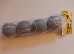 4 PACK TIGER Pre-Cut Walker/Chair/Desk Tennis Ball Glides Slides Gray - Picture 1 of 3