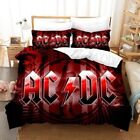 3D ACDC Rock Band Quit Duvet Cover Bedding Set Pillowcase Single Double UK
