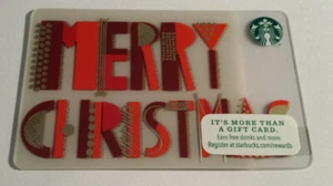 *STARBUCKS* Card -  NEW Never Been Used 'Merry Christmas' 2015 Card NO $ Value - Picture 1 of 1