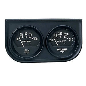 AutoMeter 2-1/16" Dual Gauge Console for Oil Pressure & Water Temparature 2345 - Picture 1 of 1