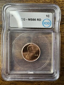 ICG MS 66 RD 2016 centavo Lincoln Shield 1 centavo - Imagen 1 de 8