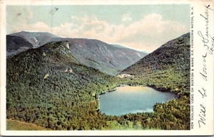 Cartolina Franconia Notch New Hampshire NH Lake Mts Boston Main Railroad 1900s - Foto 1 di 2