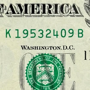 1953 24th September Dollar 1953 24 Sept Birthday Fancy Serial Number Dollar - Picture 1 of 3