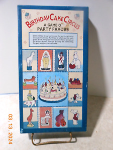RARE Vintage Birthday Cake Canlde Holder Circus  Set 'Game of Party Favors  L@@K