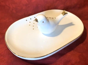 Arlington Designs Oro Punteado Pájaro Baratija Plato Anillo Joyería Soporte Precioso - Imagen 1 de 7