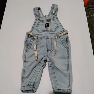 OshKosh Baby B’Gosh Mono Niñas 3M Denim Jean Conjunto Con Cinturón - Imagen 1 de 9