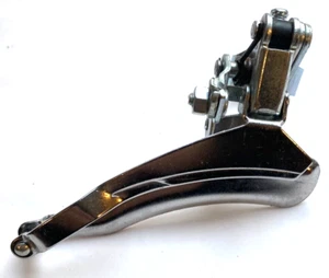FALCON FRONT GEAR MECH DERAILLEUR TOP PULL 28.6mm CLAMP SILVER NO STICKER - Picture 1 of 3