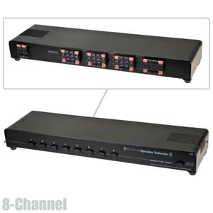 8-Channel Stereo Audio Speaker Switch Selector Home Theater Switcher  - Picture 1 of 4