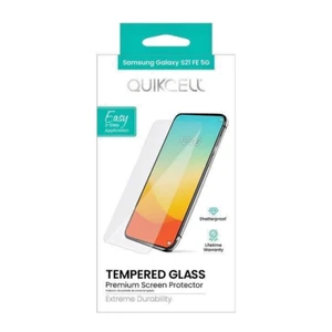 Protector Pantalla QUIKCELL Samsung Galaxy S21 FE/FE 5G CRISTAL TEMPLADO TRANSPARENTE - Imagen 1 de 5
