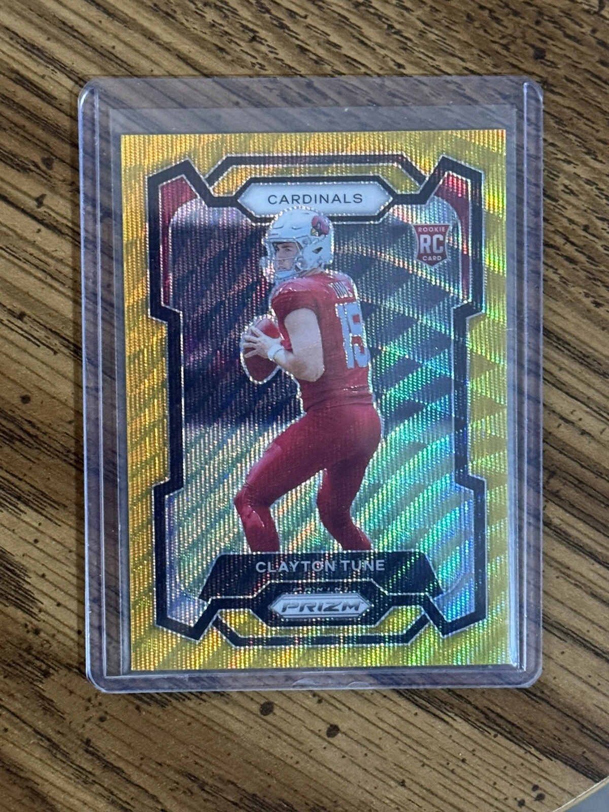 2023 Panini Prizm Clayton Tune Gold Wave Prizm RC /10 Arizona Cardinals #302