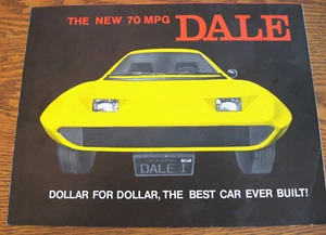 1974 Dale Automobile Brochure 20th Century Motor Car Fraud Liz Carmichael Trans - Picture 1 of 5