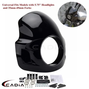 Front Headlight Fairing Cowl Guard For Harley Dyna Sportster 883 1200 Iron 883 - Imagen 1 de 10