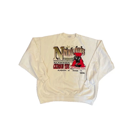 Vintage Rare 90s Alabama Crimson Tide Sugar Bowl Sweatshirt crewneck Cover