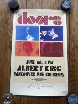 The Doors June 6, 1968 Albert King Vancouver Signed Hamersveld Poster AP 50/50 - Image 1 of 4