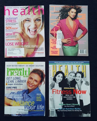 Lot of 4 Women's Health Magazines-2 Vintage Issues-1988 thru 2002-Brooke Shields Foto 1 de 4