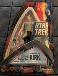 Star Trek Original Series Mirror Captain Kirk Wave 2 Art Asylum 2003 New In Box - Picture 1 of 5