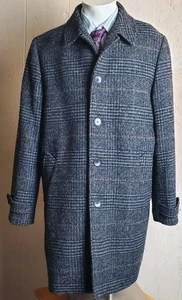 Abrigo J Crew Thompson para Hombres 44 Carbón Pata de Gallo Mezcla de Lana Forrado - Imagen 1 de 22