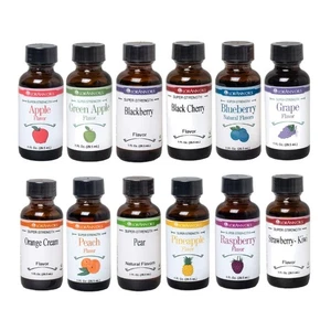 Create Deliciousness with 12 LorAnn Fruity Extracts - 1 oz Each - Gourmet Baking - Picture 1 of 9