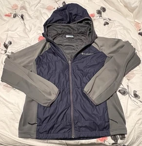 Columbia Full Zip blau/grau leichte Jacke Herren Medium Freizeit Wandern Herbst/Frühling - Bild 1 von 6
