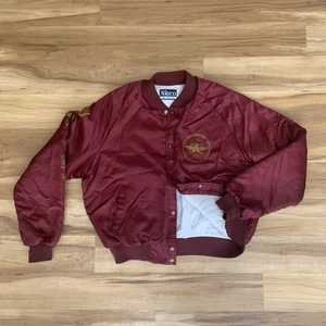 Giacca raso rosso Memphis militare marina militare anni 80 NASCO uomo XL USA aviazione NATTC - Foto 1 di 22