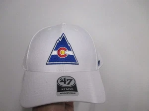 SOMBRERO SNAPBACK COLORADO ROCKIES 47 MARCA MVP "LOGO CLÁSICO" (AJUSTABLE) NUEVO CON ETIQUETAS BLANCO - Imagen 1 de 6