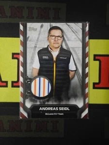 2021 Topps Formula 1 Racing Relic Card Anderas Seidl 119/150 #F1R-AS - Picture 1 of 2
