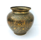 Nice Vintage Indian Brass Pot / Vase - Benares