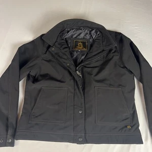 StS Ranchwear Softshell Jacket Youth 2XL Black, Pockets, Lined RN #90145 EUC - Picture 1 of 19