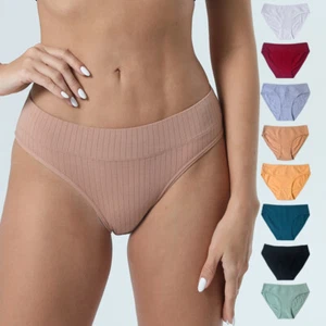 Conjunto de 8 piezas calzoncillos transpirables de algodón para mujer bragas calzoncillos cómodos calzoncillos - Imagen 1 de 35