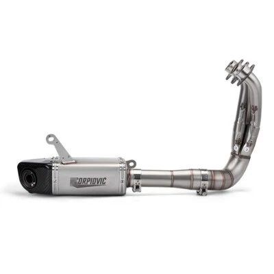 Puntas silenciadoras sistema escape completo para tubo de enlace delantero YAMAHA MT-09 FZ09 2021-2023 Foto 1 de 4