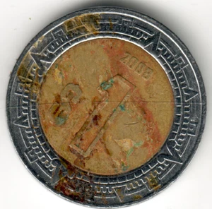 Mexico - 2008Mo - $1 Peso - Bimetallic - #14715 - Picture 1 of 2