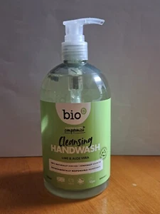 bio D Cleansing hand-wash Lime & Aloe Vera 500 ml pump bottle - Picture 1 of 2